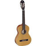 Ortega Guitars R122-1/2 Family Series Cedar Top 1/2-Size Nylon String Guitar w/ Gig Bag & Video