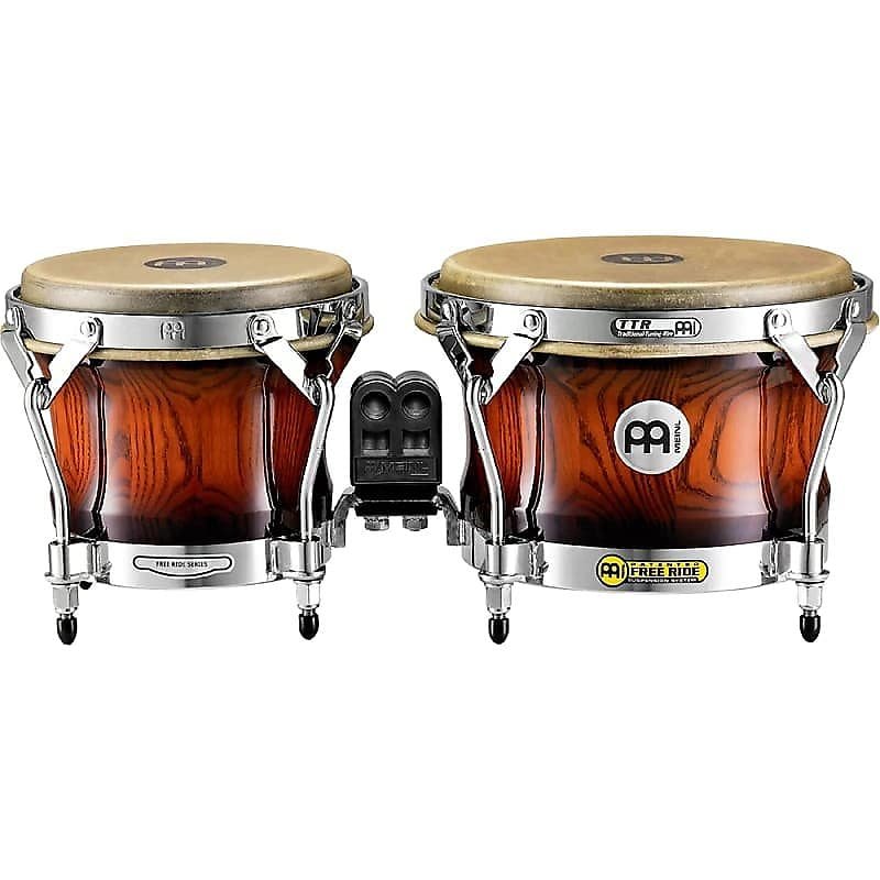 Bongos en bois Meinl WB500AMB 7" et 8,5" Woodcraft Series en acajou antique