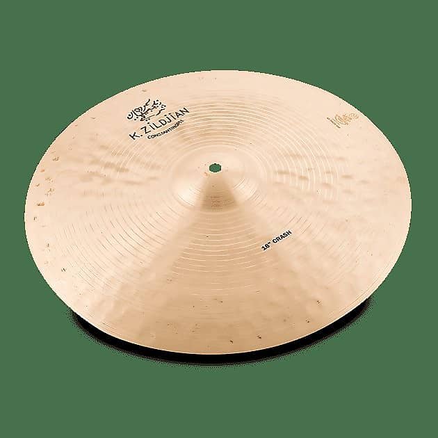 Cymbale crash Zildjian K1066 16" K Constantinople avec lien vidéo