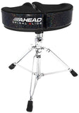 Ahead SPG-BS3 Spinal-G Saddle Drum Throne in Black Cloth Top & Black Sparkle Sides w/ 3 Leg Base