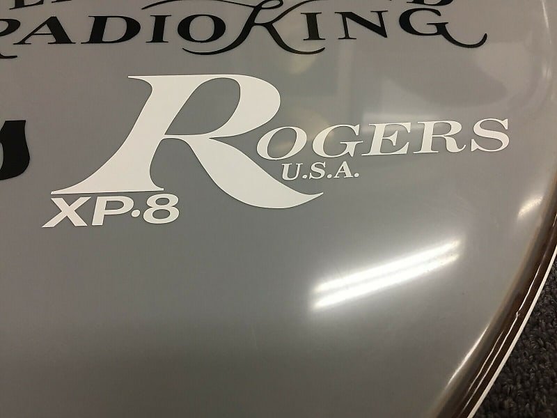 Autocollant réplique du logo vintage Rogers White XP8 des années 70/80 (vinyle 3M de haute qualité !)