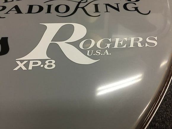 Rogers White XP8 70's/80's Replica Vintage Logo Sticker (Hi Quality 3M Vinyl!)