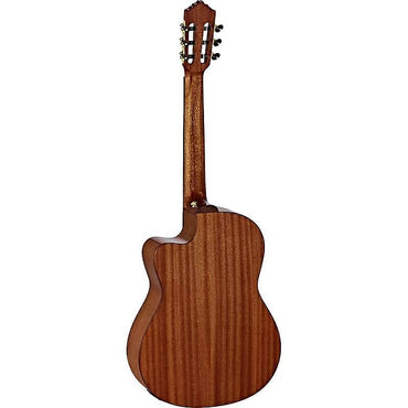 Ortega Guitars Private Room Slim Neck Nylon String A/E Guitar in Eclipse Burst w/ Built-In Armrest