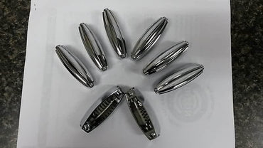 Set of 8 - Slingerland Radio King Streamline Double Ended Snare Drum Chrome Lugs