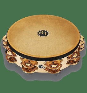 LP Latin Percussion LP384-BZ Pro 10" Double Row Headed Tambourine- Bronze