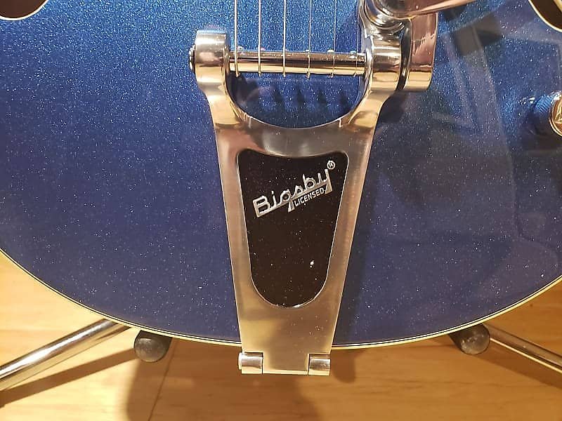 Gretsch G5420T Electromatic Hollow Body Single-Cut Electric Guitar w/ Bigbsy in Fairline Blue *IN STOCK*