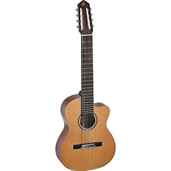 Ortega Guitars RCE159-8 Performer Series 8-Nylon String Acoustic Guitar w/ Bag