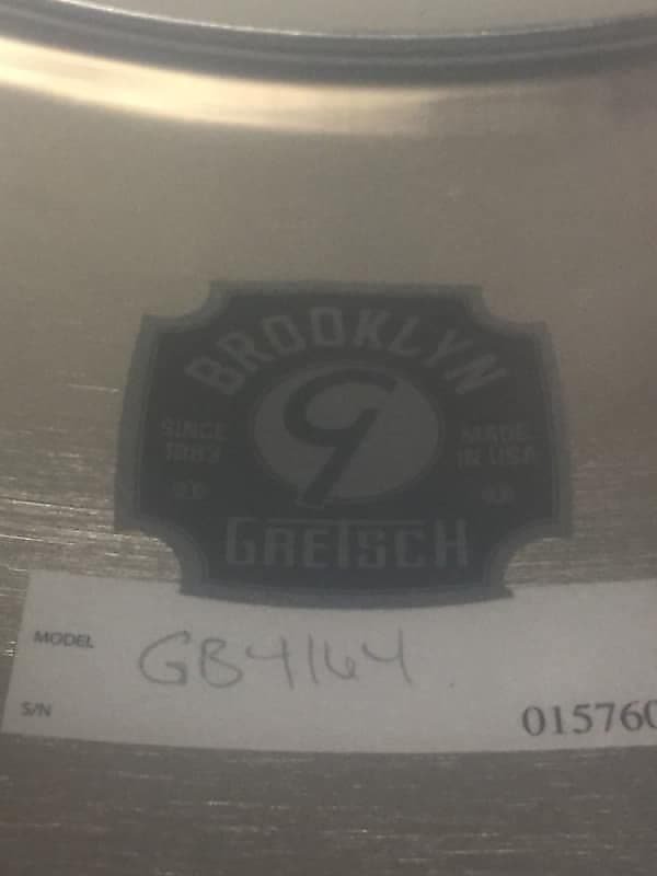 Caisse claire Gretsch GB4164 Brooklyn Series 6,5 x 14" chromée sur laiton (COB)