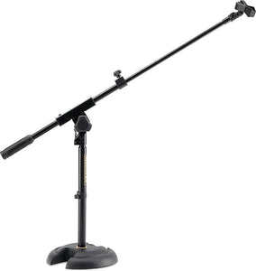 Hercules MS120B Low Profile Microphone Stand w/ H Base and Telescopic Boom