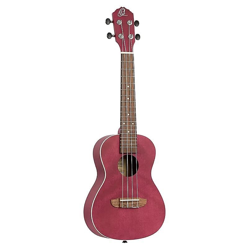 Ortega Guitars RURUBY Earth Series Concert Ukulele in Ruby Raspberry w/ Demo Video