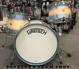 Gretsch 13/16/22 Broadkaster Drum Kit Set in Ice Blue Metallic to Natural Burst Gloss