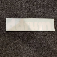 ddrum White Logo Replacement Sticker