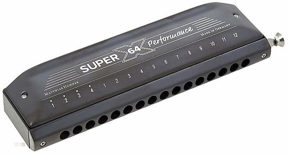 Hohner M758601 Super 64X Performance Chromatic Harmonica