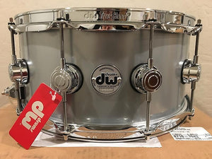 DW DRVM6514SVC Collector's Series 6.5x14" Rolled Aluminum Snare Drum w/ Chrome Hardware *IN STOCK*