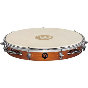 Meinl PA10CN-M 10" Traditional Siam Oak Wood 1-Row Pandeiro in African Brown Finish