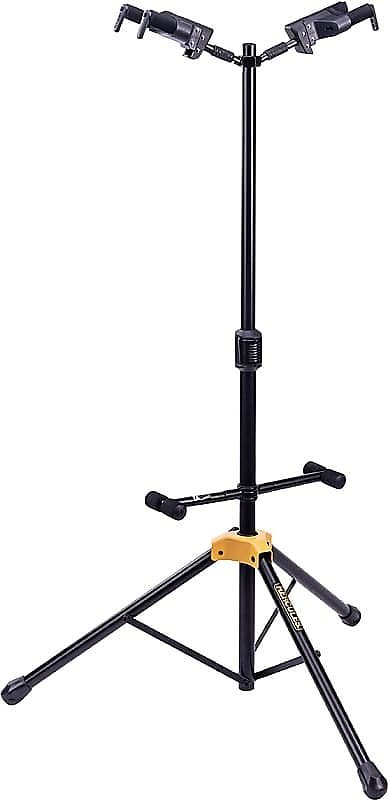 Hercules GS422BPLUS PLUS Universal AutoDrip Duo Guitar Stand w/ Foldable Backrest