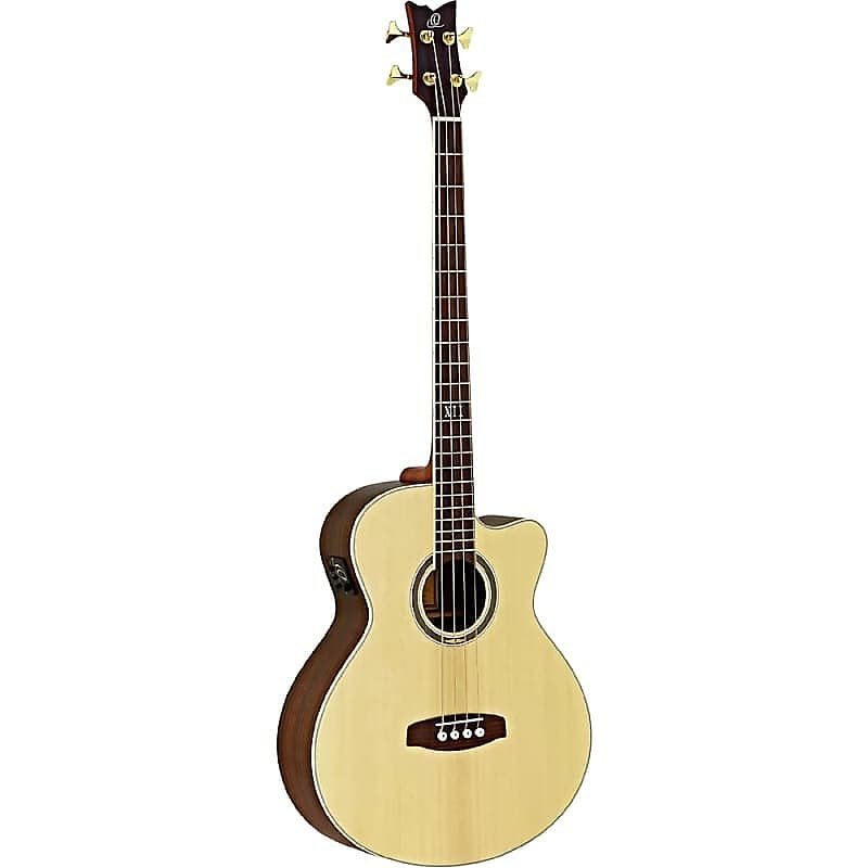 Ortega Guitars D558-4 Deep Series 5 Medium Scale Acoustic Bass w/ Gig Bag