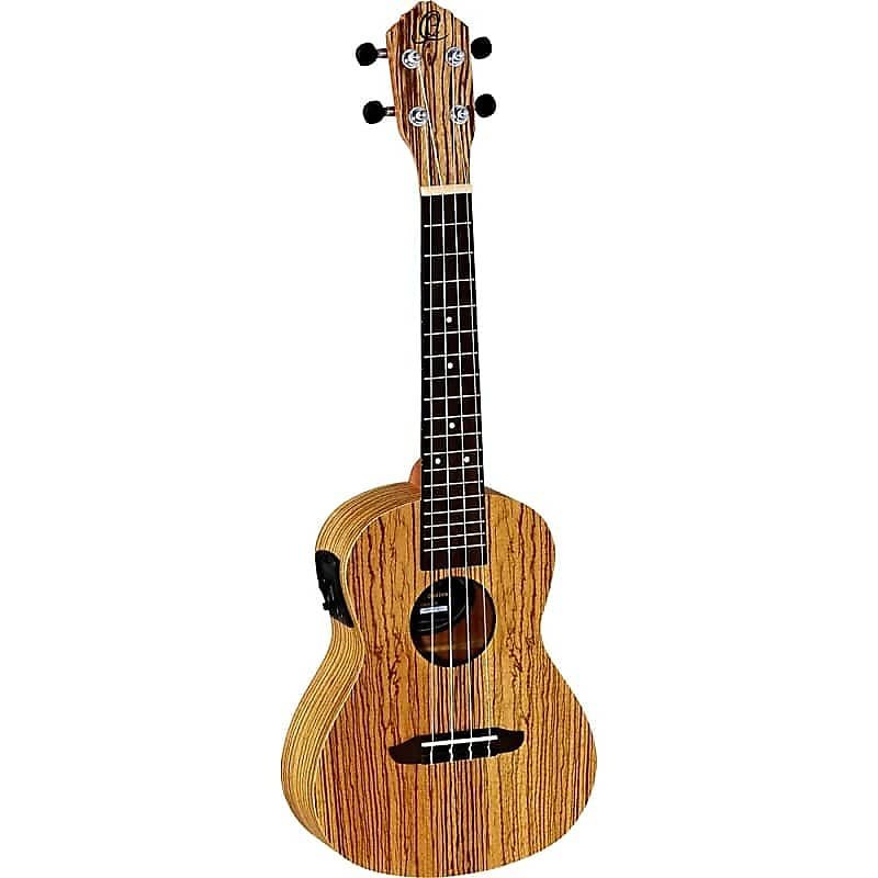 Ortega Guitars RFU11ZE Timber Series Concert Ukulele in Satin Zebrawood