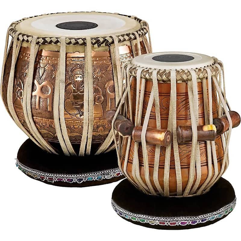 Meinl PRO-TABLA 9x5.5" Artisan Edition Tabla Set in Copper/Mahogany