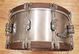 PDP PDSN6514CSAL 6.5x14" Concept Select 3mm Aluminum Snare Drum w/ Walnut Wood Hoops