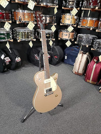 Gretsch G2215-P90 Streamliner Junior Jet Club Solid-Body en Sahara Metallic avec touche en laurier *EN STOCK*