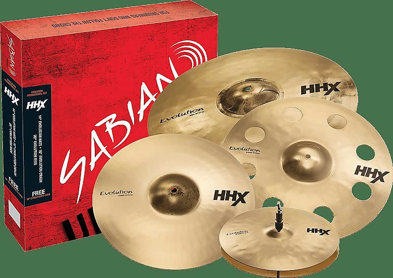 Ensemble de cymbales promotionnelles Sabian 15005XEBP HHX Brilliant Evolution