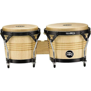 Meinl LC300NT-M 6 3/4" & 8" Luis Conte Artist Series Wood Bongos in Natural Finish