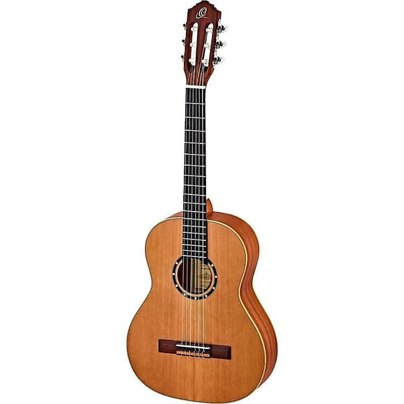 Ortega Guitars R122L-3/4 Family Series Cedar Top 3/4-Size Left-Handed Nylon String Guitar w/ Gig Bag & Video Link