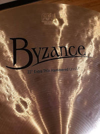 Cymbale crash traditionnelle extra fine martelée Meinl B22ETHC 22" Byzance