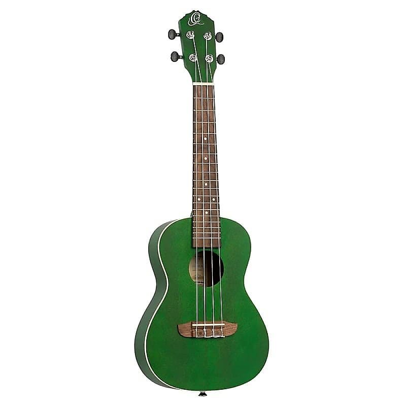 Ortega Guitars RUFOREST Earth Series Concert Ukulele in See Thru Green w/ Demo Video