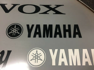 Yamaha Black Replica Logo Vintage Replacement Sticker (Hi Quality 3M!)