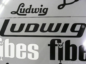 Ludwig Black Late 70's/80's - current Logo Replacement Sticker (Hi Quality 3M!)