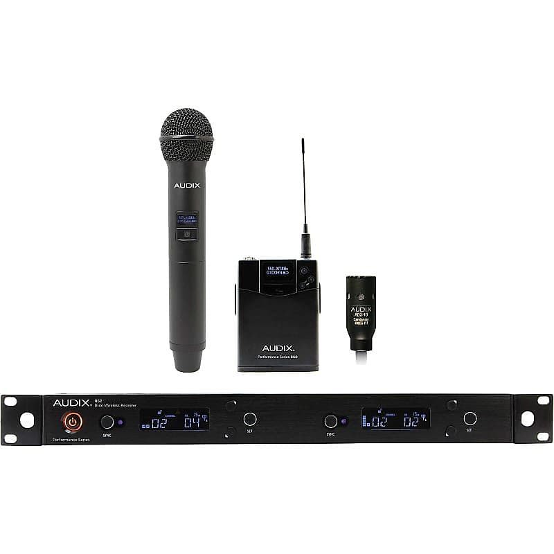 Système de microphone sans fil Audix AP62 C210 avec microphone cravate ADX10