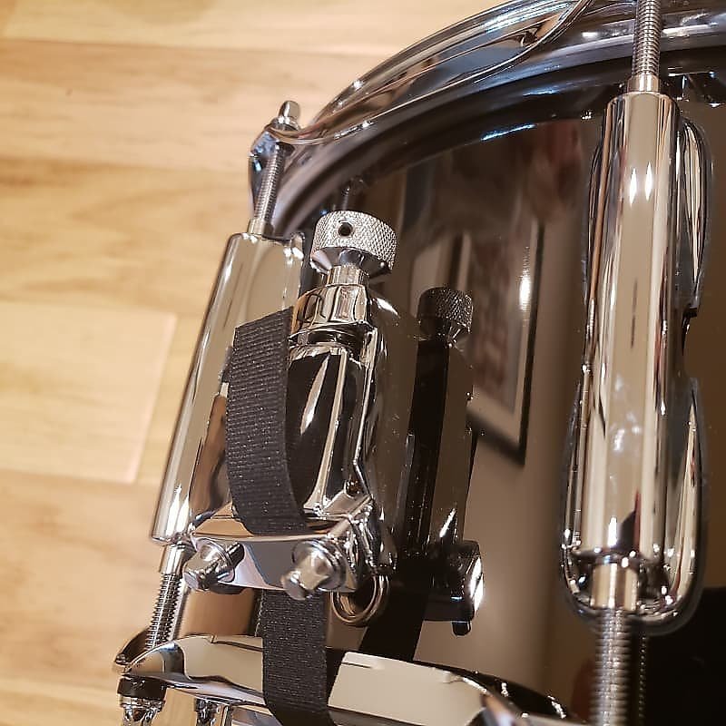 Dixon 6.5x14" Gregg Bissonette SIgnature Black Nickel over Steel Snare Drum *IN STOCK*