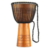 Meinl ADJ2-XL+Bag 13" Original African Style Rope Tuned Brown Wood Djembe w/ Gig Bag