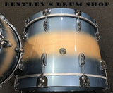 Gretsch 13/16/22 Broadkaster Drum Kit Set in Ice Blue Metallic to Natural Burst Gloss