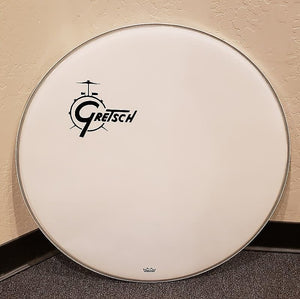 Gretsch 24" USA Custom Coated Bass Drum Logo Head