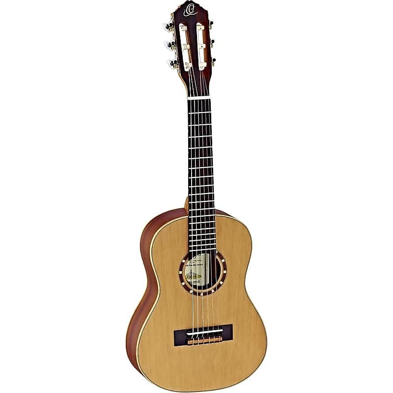 Ortega Guitars R122-1/4 Family Series Cedar Top 1/4-Size Nylon String Guitar w/ Gig Bag & Video Link