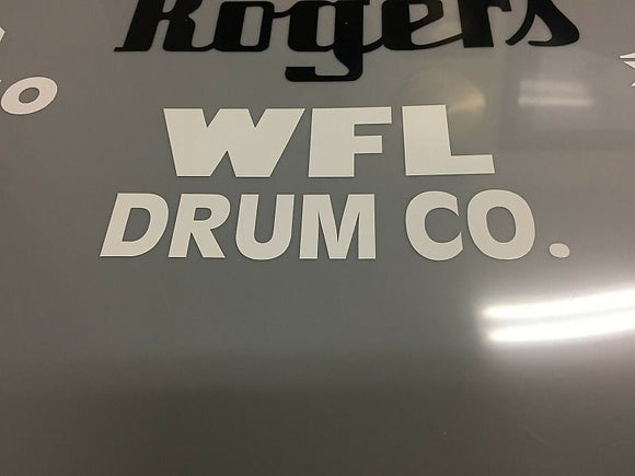 WFL White Vintage Logo Replacement Sticker (Hi Quality 3M Vinyl!)