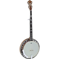 Ortega Guitars OBJ550W-SNT Falcon Series 5-String Banjo in Natural Burst w/ Gig Bag