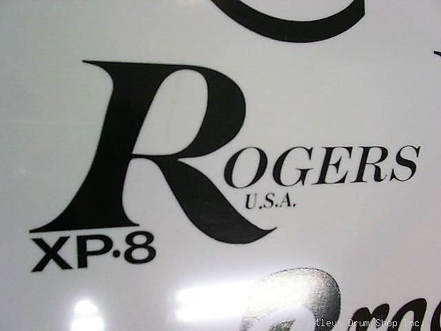 Autocollant réplique du logo vintage noir Rogers XP8 des années 70/80