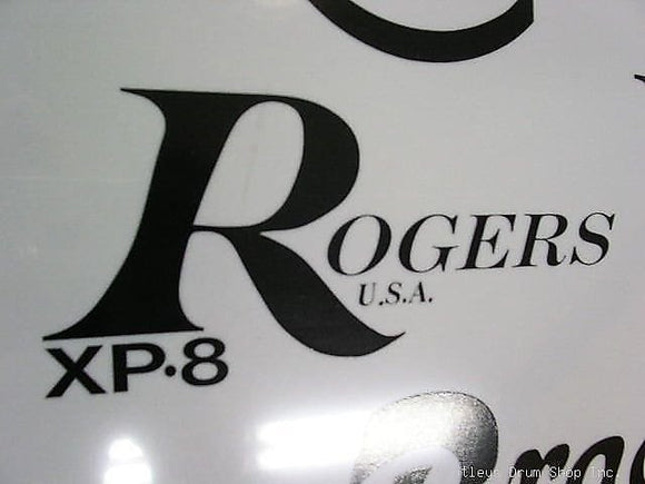 Rogers XP8 70s/80s Black Replica Vintage Logo Sticker