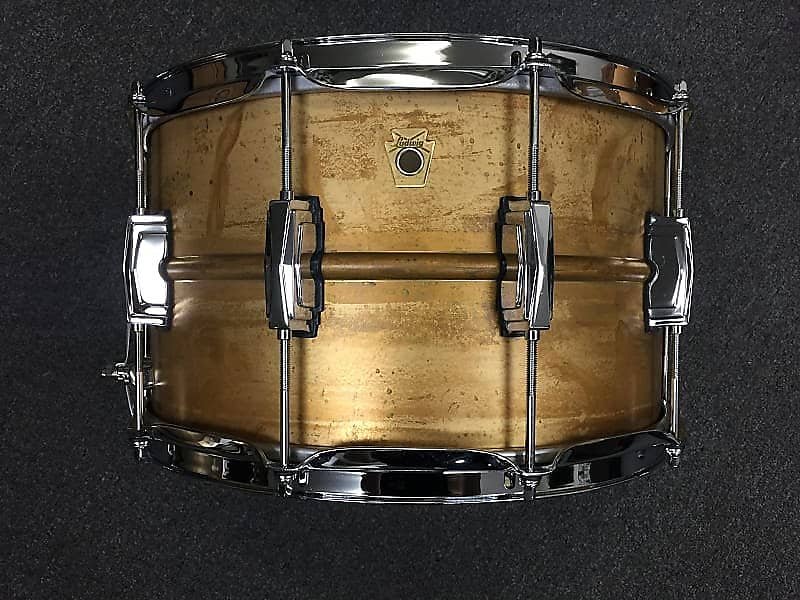 Ludwig LB484R Raw Brass Phonic 8x14" Snare Drum w/ Imperial Lugs