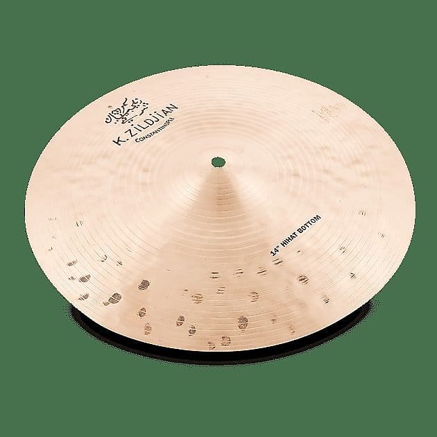 Cymbale Hi-Hat Zildjian K1072 14" K Constantinople (en bas)