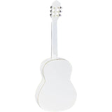 Ortega Guitars Family Series Slim Neck Nylon String Guitar in Gloss White w/ Gig Bag