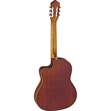 Ortega Guitars RCE125SN Family Series Slim Neck & Thinline Body Nylon String Guitar w/ Gig Bag