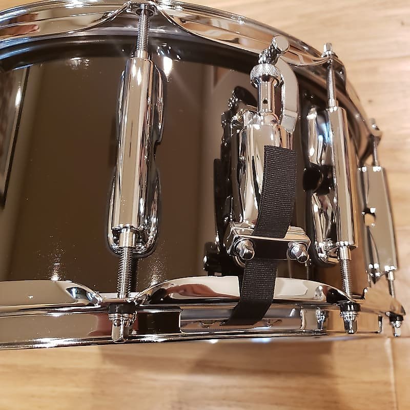 Dixon 6.5x14" Gregg Bissonette SIgnature Black Nickel over Steel Snare Drum *IN STOCK*