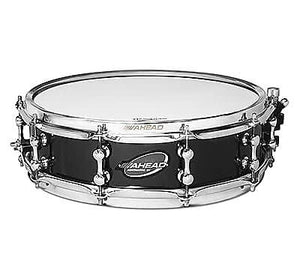 Ahead AS414T 4x14" Black Chrome on Brass Snare Drum w/ TRICK Throw-off