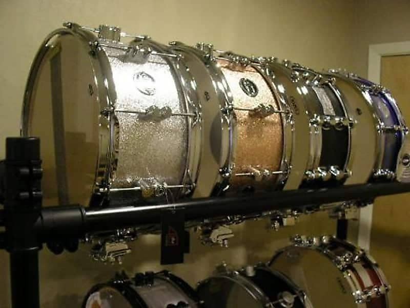 Four Row Snare Drum Display Rack Shelf - Works With ALL Brands ...