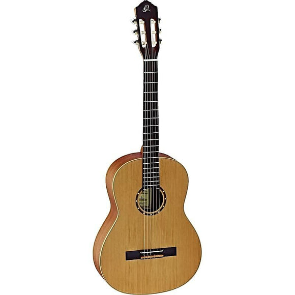 Ortega Guitars R122SN Family Series Cedar Top Slim Neck Nylon String Guitar w/ Gig Bag & Video Link